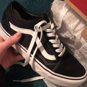 Black old skool vans